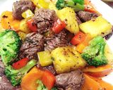 牛肉と野菜のゴロゴロ焼き作り方4写真