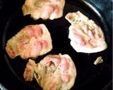 お弁当に。生姜焼き用のお肉でポークピザ作り方1写真
