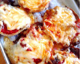 お弁当に。生姜焼き用のお肉でポークピザ作り方3写真