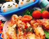 お弁当に。生姜焼き用のお肉でポークピザ作り方4写真