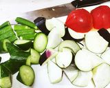 夏野菜でさっぱり☆冷やしラーメン作り方1写真