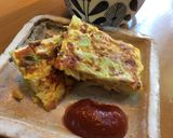 納豆キムチのオープンオムレツもどき作り方11写真
