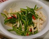XO醤で青椒肉絲作り方1写真