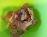 ♥チキンと茄子の和風ワンポットパスタ♥作り方1写真