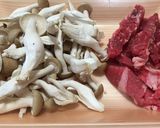 パパッと出来る！牛肉とシメジのしぐれ煮♫作り方1写真