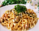 ♥チキンと茄子の和風ワンポットパスタ♥作り方6写真