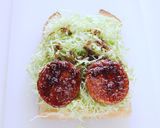 キャベツ山盛り『魚河岸あげ』のカツサンド作り方10写真