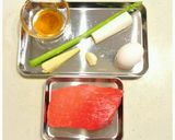 ネギ塩だれで食べる ローストビーフ丼♪作り方1写真