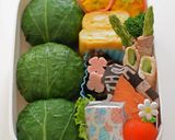 【キャラ弁】カエルのおにぎり弁当作り方1写真