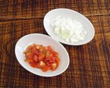 コロッケに♥トマトとオニオンのソース作り方1写真