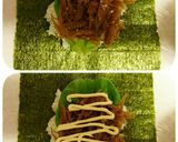 きんぴらごぼうでおにぎらず作り方4写真