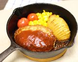 シンプルこそ至高！スキレットでハンバーグ作り方12写真