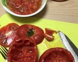 かぼちゃの煮物でリメイク☆トマトグラタン作り方2写真