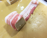 豆腐一丁丸ごと使用☆マヨケチャ肉巻き作り方4写真