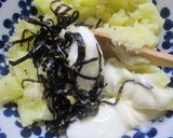 半熟卵とごまこんぶのポテサラ作り方5写真