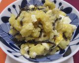 半熟卵とごまこんぶのポテサラ作り方6写真