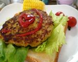 夏のアボガドとハンバーグのサンドイッチ☀作り方3写真