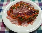 韓国風カツオの刺身作り方4写真