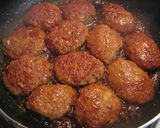 照り焼きつくね✿温玉添え作り方3写真