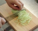 ＊基本の切り方＊せん切り（キャベツ）作り方2写真
