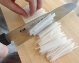 *基本の切り方*せん切り(大根)作り方2写真