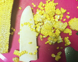 えのきととうもろこしのバター炊き込みご飯作り方2写真