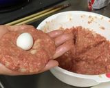 うずらの卵入りハンバーグ作り方2写真