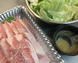 キャベツと豚トロのにんにく炒め作り方1写真
