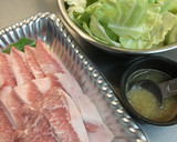キャベツと豚トロのにんにく炒め作り方1写真
