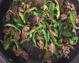 青椒肉絲風◎牛肉とピーマンの和風炒め作り方6写真