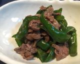 青椒肉絲風◎牛肉とピーマンの和風炒め作り方8写真