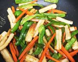 ちくわと野菜のキンピラ♡作り方2写真