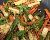 ちくわと野菜のキンピラ♡作り方3写真