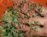 ホットプレートでニラ入り焼きギョウザ作り方4写真