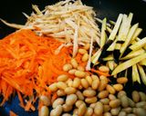 ＊夏のきんぴらごぼうをお食べナスって＊作り方1写真