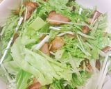 水菜とベーコンのサラダ作り方5写真