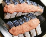 しめ鯖の明太マヨ炙り＆明太マヨ素麺作り方4写真