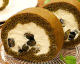 もち大麦粉入りほうじ茶ロールケーキ作り方15写真