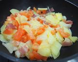 スパニッシュオムレツ【学校給食】作り方3写真