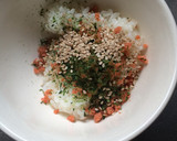 簡単！シャケと青のりのおにぎり！作り方1写真