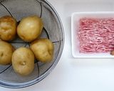 我が家のじゃがいものそぼろあん作り方1写真