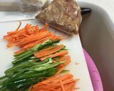 焼肉のタレをからめたホルモンチャンプルー作り方1写真