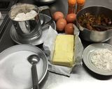 ラム酒漬けフルーツパウンドケーキ作り方1写真