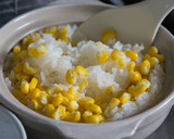 芯で取っただしで、とうもろこしご飯!作り方3写真