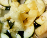 茄子と玉ねぎと油揚げのお味噌汁作り方4写真