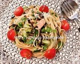 塩昆布とツナdeゆず胡椒風味☆冷製パスタ作り方6写真