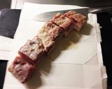 無水鍋でネギたっぷり塩麹漬けラフテー作り方2写真