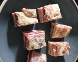 無水鍋でネギたっぷり塩麹漬けラフテー作り方3写真