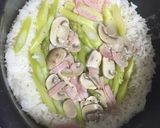 アスパラベーコンの炊き込みご飯作り方3写真