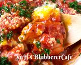 ♡崩しポテトのアサリトマトソース焼き♡作り方9写真